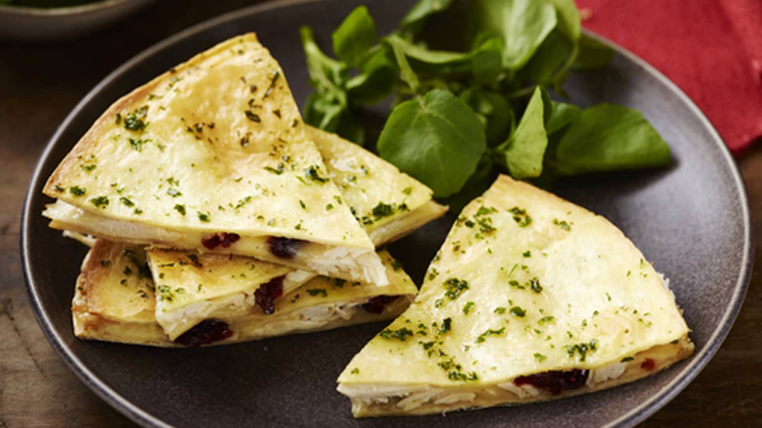 Cranberry Turkey Quesadillas